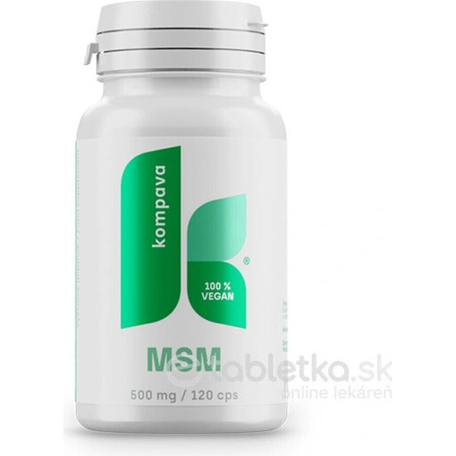 kompava MSM 500 mg 1×120 cps, integratore alimentare