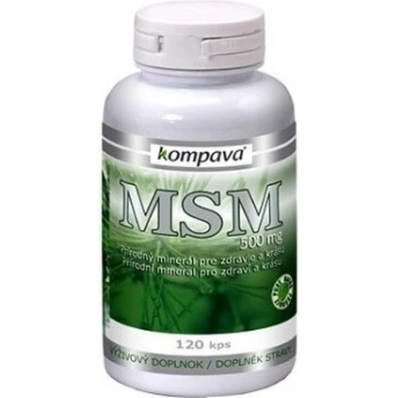 kompava MSM 500 mg 1×120 cps, food supplement