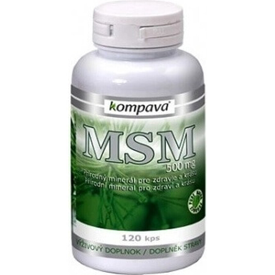 kompava MSM 500 mg 1×120 cps, integratore alimentare