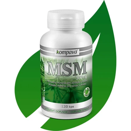 kompava MSM 500 mg 1×120 cps, food supplement