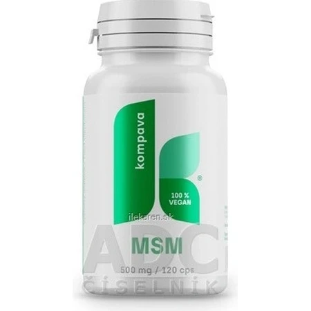kompava MSM 500 mg 1×120 cps, food supplement