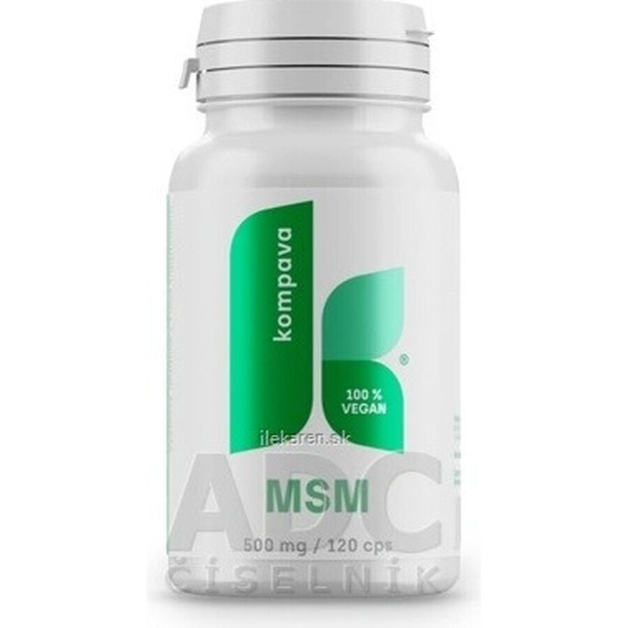 kompava MSM 500 mg 1×120 cps, integratore alimentare