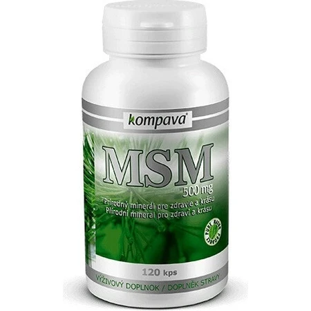 kompava MSM 500 mg 1×120 cps, food supplement