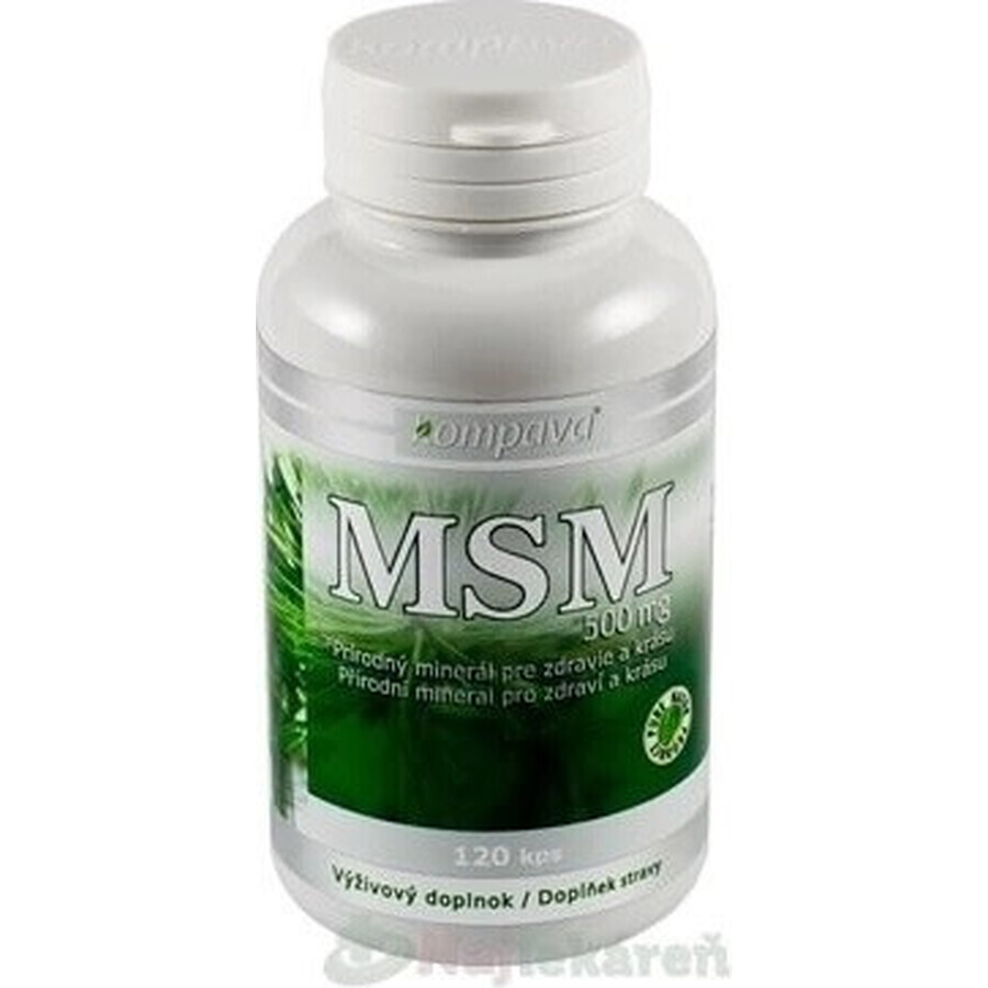 kompava MSM 500 mg 1×120 cps, integratore alimentare
