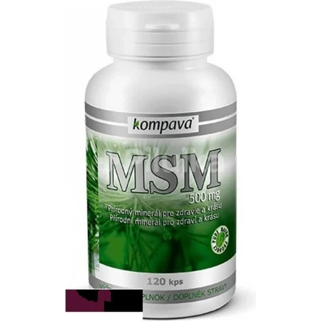 kompava MSM 500 mg 1×120 cps, food supplement