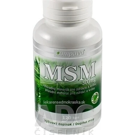 kompava MSM 500 mg 1×120 cps, food supplement