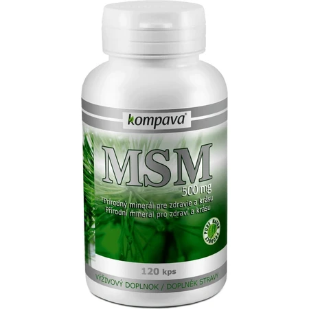 kompava MSM 500 mg 1×120 cps, food supplement