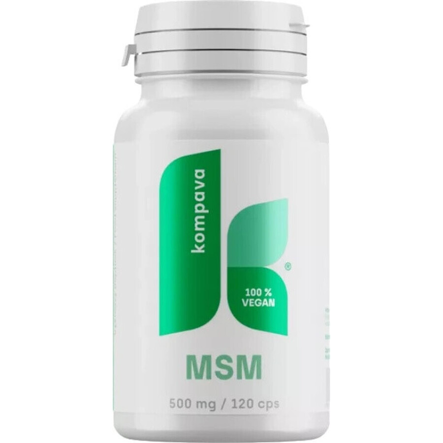 kompava MSM 500 mg 1×120 cps, integratore alimentare
