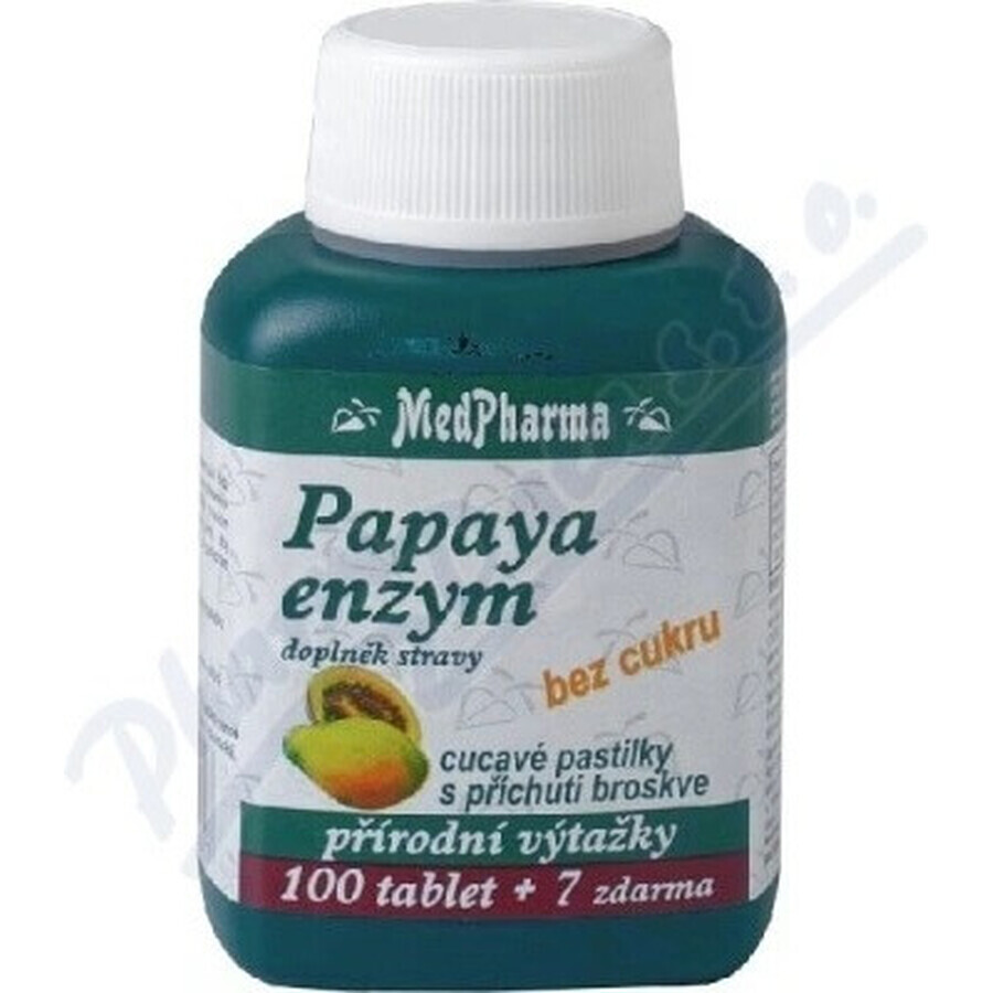 MedPharma PAPAYA PAPAYA ENZYME 1×107 pcs, food supplement