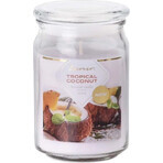 Emocio Fles 93x142 mm met glazen deksel Tropische Kokos Geurkaars 1×1 st, maat 93 x 142 mm