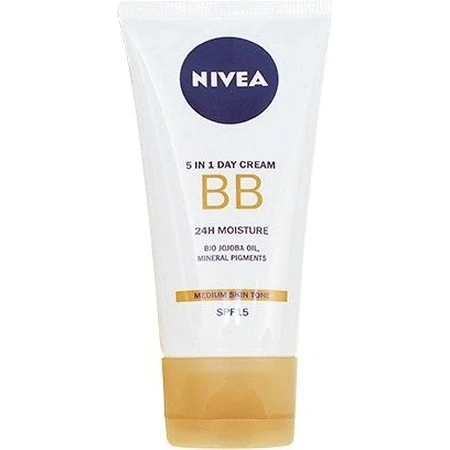 NIVEA Beautifying Beautifying Moisturising BB Cream 5in1 1×50 ml, dunkle BB-Creme