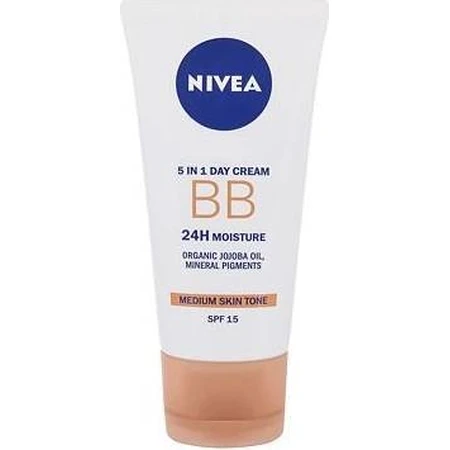 NIVEA Beautifying Beautifying Moisturising BB Cream 5in1 1×50 ml, dunkle BB-Creme