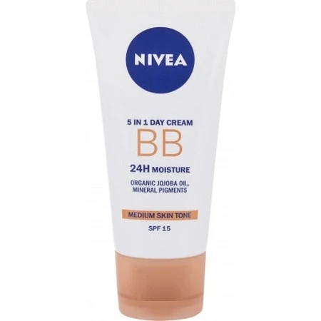 NIVEA Beautifying Beautifying Moisturising BB Cream 5in1 1×50 ml, dunkle BB-Creme