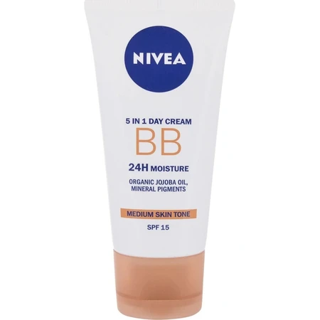 NIVEA Beautifying Beautifying Moisturising BB Cream 5in1 1×50 ml, dunkle BB-Creme