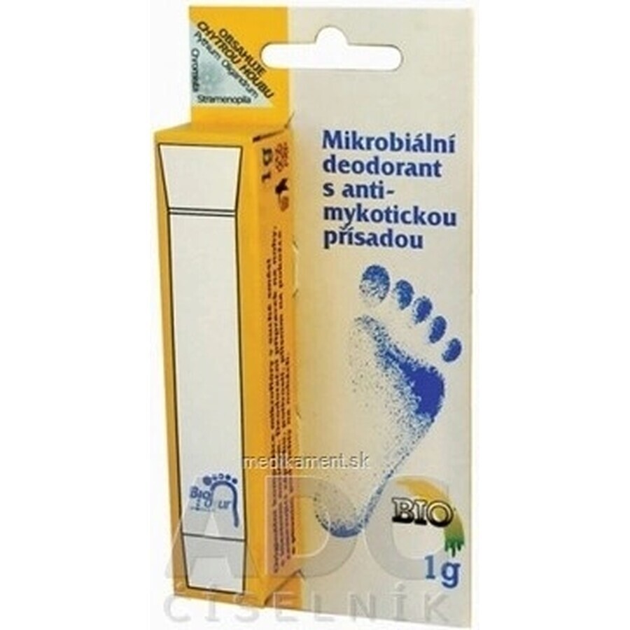 BIODEUR 3G PIELE NEAGRĂ ȘI PICIOARE 3×1 g, deodorant pudră