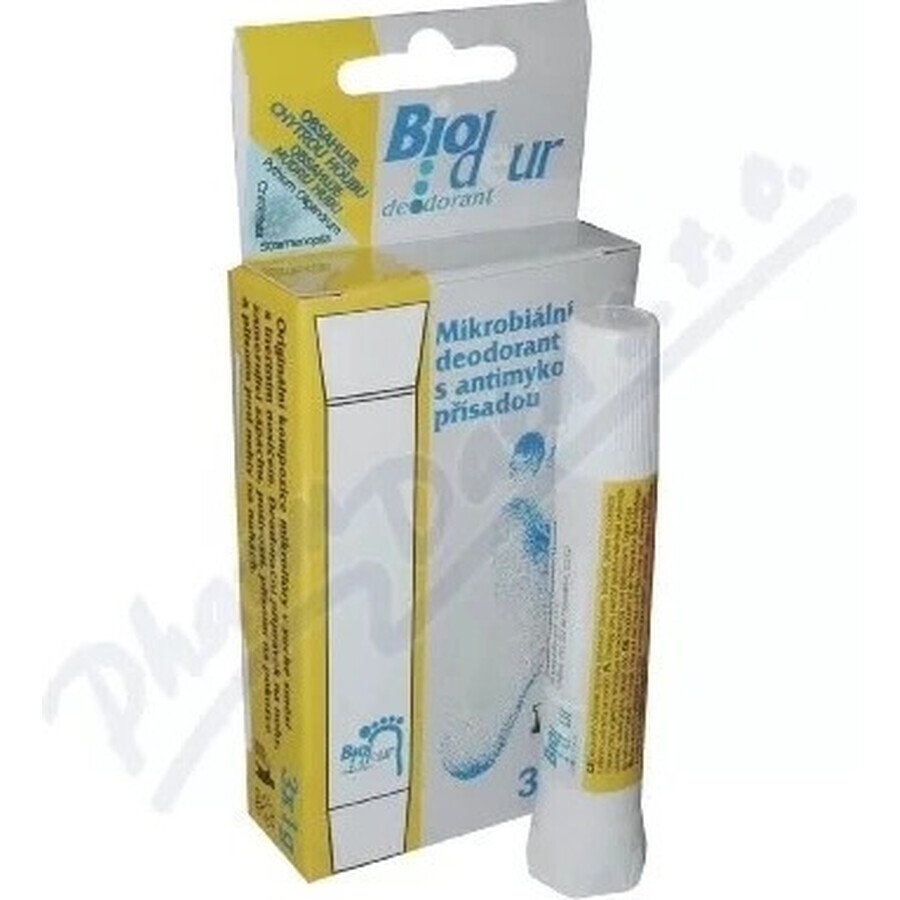 BIODEUR 3G PIELE NEAGRĂ ȘI PICIOARE 3×1 g, deodorant pudră