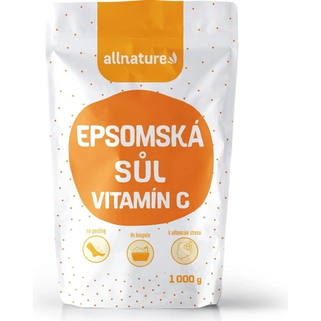 Allnature Sal Epsom Vitamina C 1000g 1×1000g