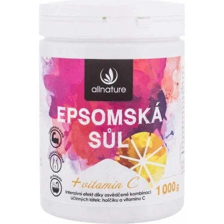 Allnature Sal Epsom Vitamina C 1000g 1×1000g