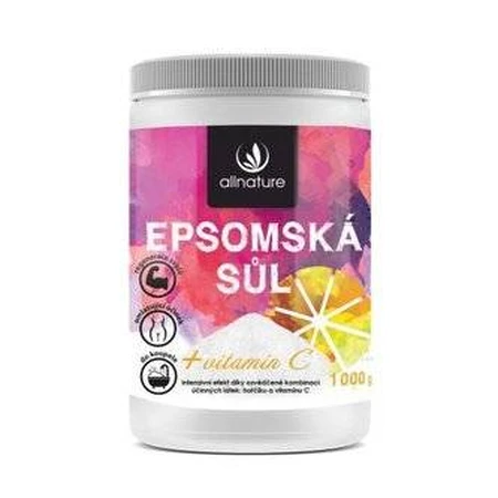 Allnature Sal Epsom Vitamina C 1000g 1×1000g