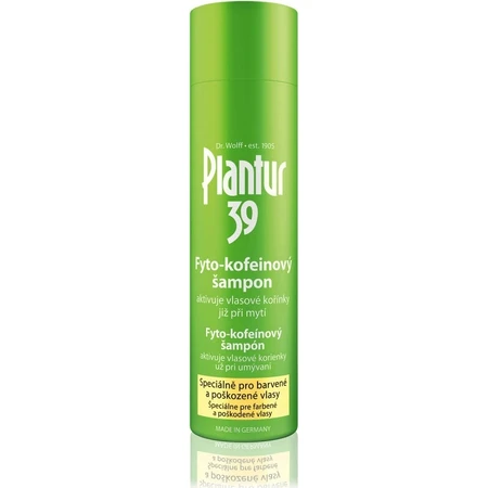 Plantur 39 Shampooing à la phyto-caféine pour cheveux colorés 1×250 ml, shampooing à la caféine