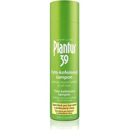 Plantur 39 Shampooing à la phyto-caféine pour cheveux colorés 1×250 ml, shampooing à la caféine