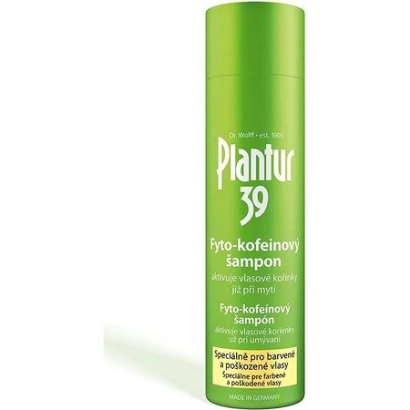 Plantur 39 Shampooing à la phyto-caféine pour cheveux colorés 1×250 ml, shampooing à la caféine