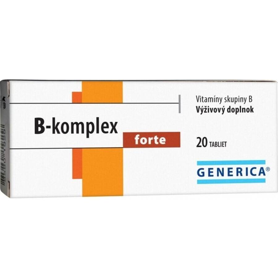 GENERICA B-complex forte 1×20 tbl, B-complex