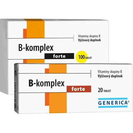 GENERICA B-complex forte 1×20 tbl, B-complex