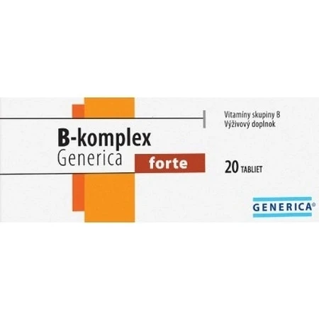 GENERICA B-complex forte 1×20 tbl, B-complex