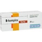 GENERICA B-complex forte 1×20 tbl, B-complex GENERICA B-complex forte 1×20 tbl, B-complex