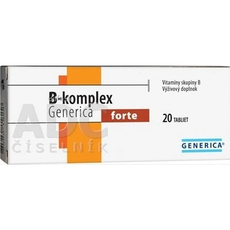 GENERICA B-complex forte 1×20 tbl, B-complex