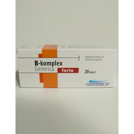 GENERICA B-complex forte 1×20 tbl, B-complex