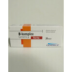 GENERICA B-complex forte 1×20 tbl, B-complex GENERICA B-complex forte 1×20 tbl, B-complex