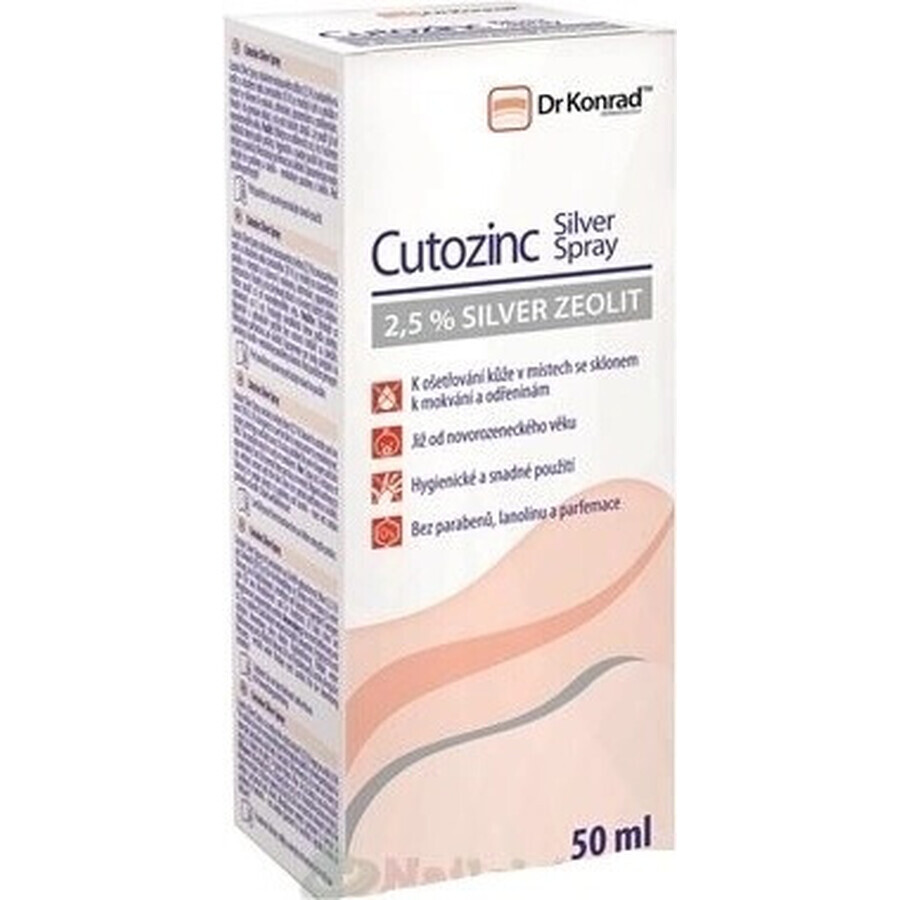 Dr. Konrad Cutozinc Silver Spray 1×50 ml, skin care