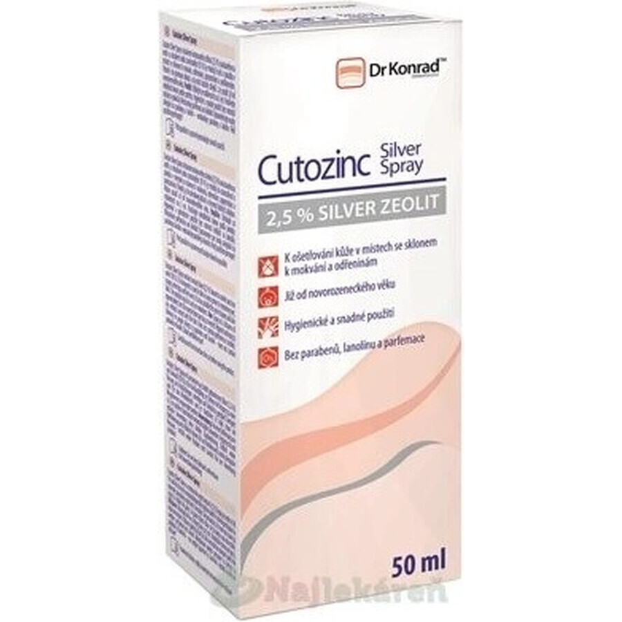 Dr. Konrad Cutozinc Silver Spray 1×50 ml, skin care