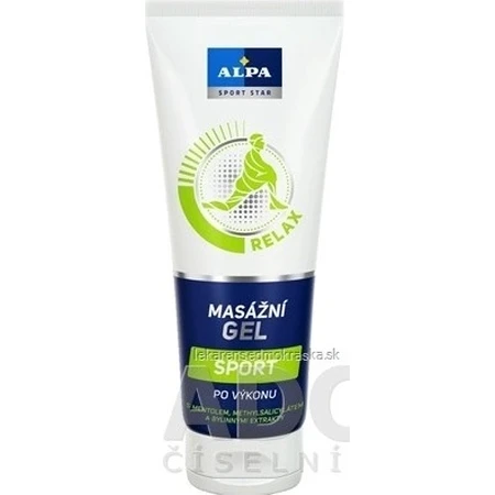 ALPA SportStar SPORTS MASSAGE GEL 1×210 ml, Gel für Sportler