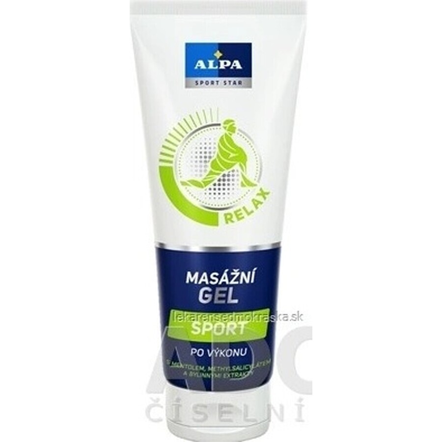 ALPA SportStar GEL DE MASAJE DEPORTIVO 1×210 ml, gel para deportistas