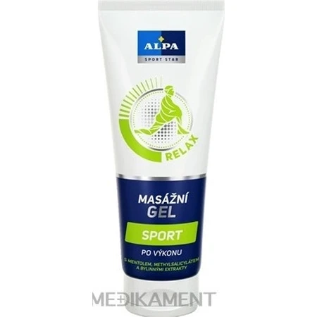 ALPA SportStar SPORTS MASSAGE GEL 1×210 ml, Gel für Sportler