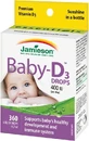 JAMIESON BABY-D3 VITAMINE D3 VITAMINE D3 400 IU CAPS 1×11,7 ml, complément alimentaire