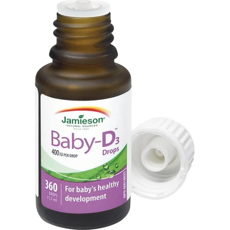 JAMIESON BABY-D3 VITAMIN D3 VITAMIN D3 400 IU CAPS 1×11,7 ml, food supplement