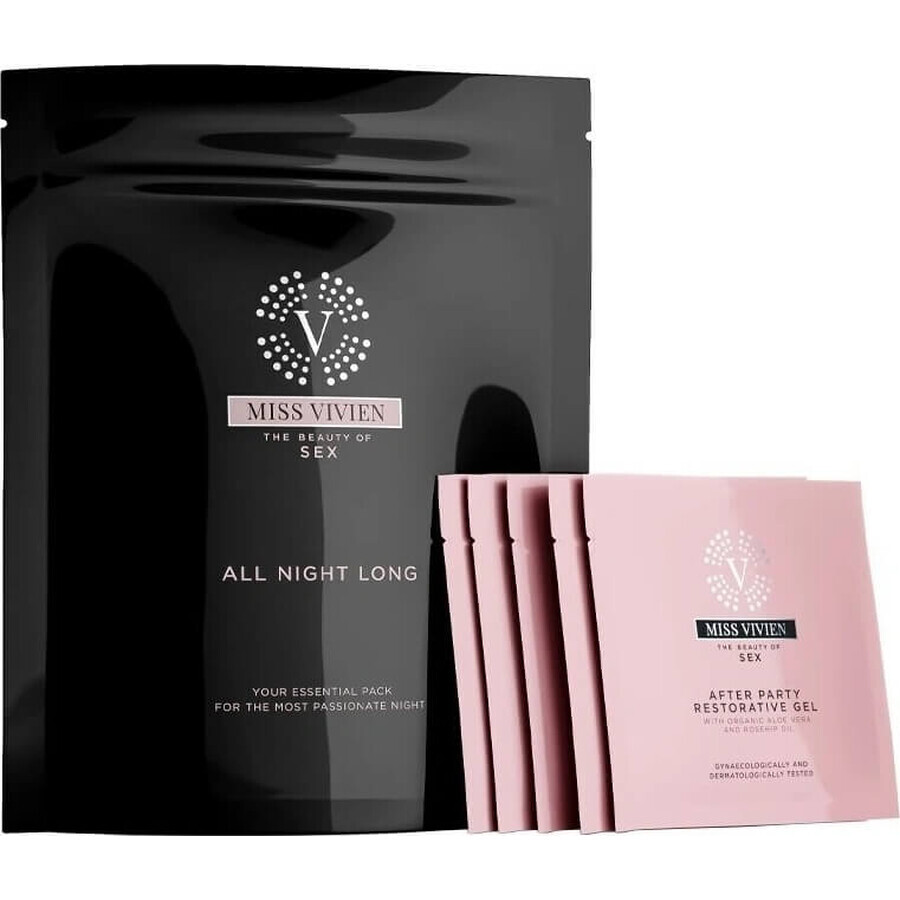 Miss Vivien All Night Long 5 Beutel + Kondom 5×6 ml, Intimhygiene-Packung