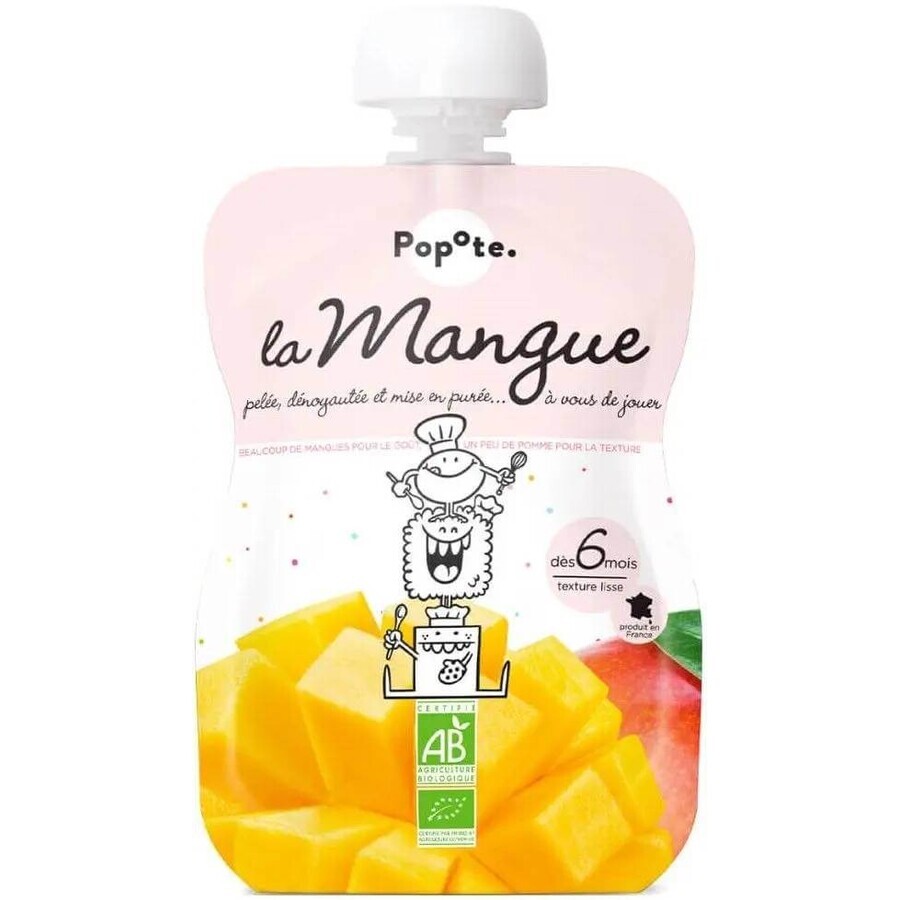 POPOTE Capsule de mangue biologique 120 g, 6+ 1×120 g