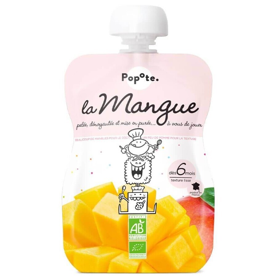 POPOTE Capsule de mangue biologique 120 g, 6+ 1×120 g