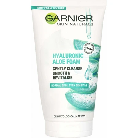 Garnier Hyaluronic Aloe Cleansing Foam 1×150 ml, Reinigungsschaum
