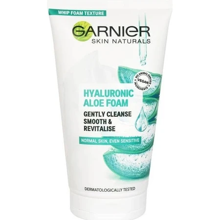 Garnier Hyaluronic Aloe Cleansing Foam 1×150 ml, Reinigungsschaum