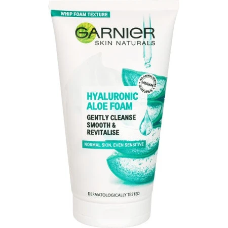 Garnier Hyaluronic Aloe Cleansing Foam 1×150 ml, Reinigungsschaum