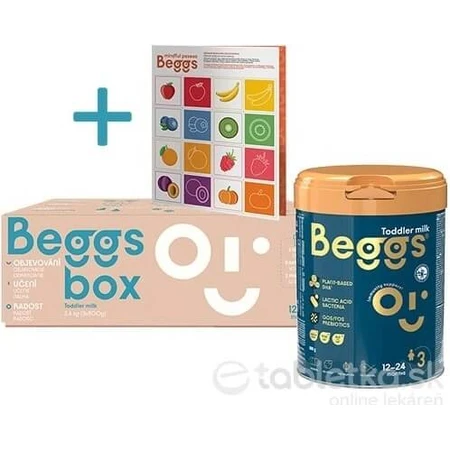 Beggs 3 melk voor peuters, Beggs box+ pexeso 3×800 g, melk voor peuters