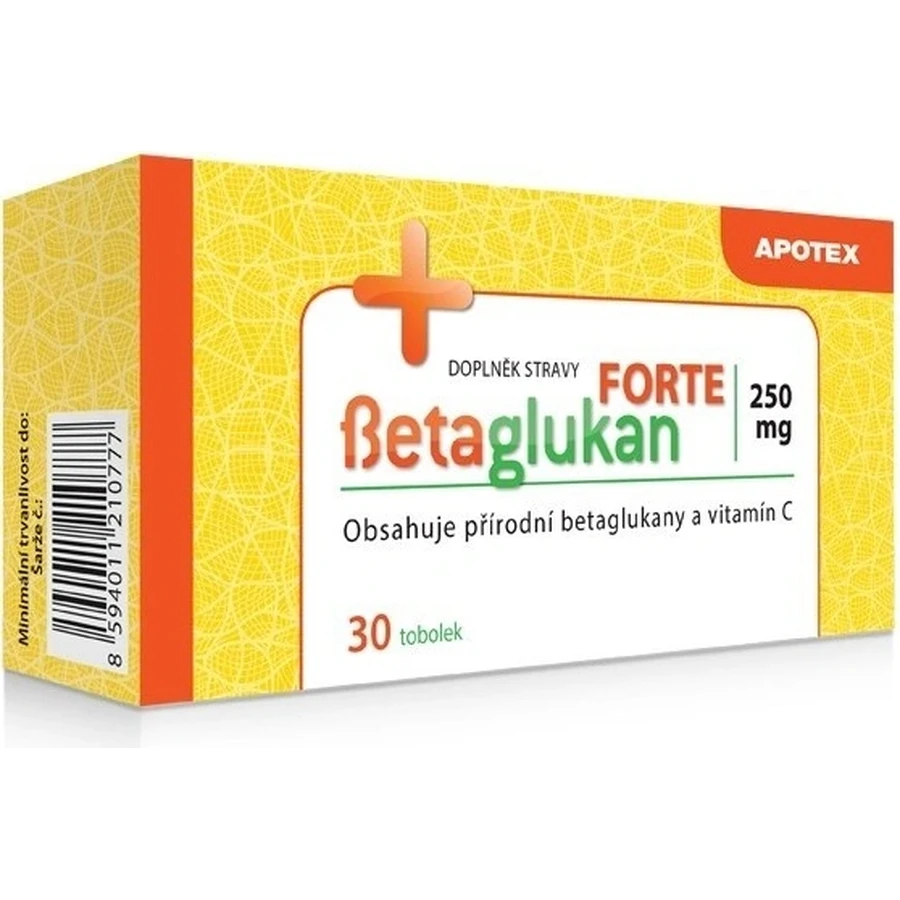 Betaglucan Forte+ 250mg tob.30 1×30 tbl, voedingssupplement