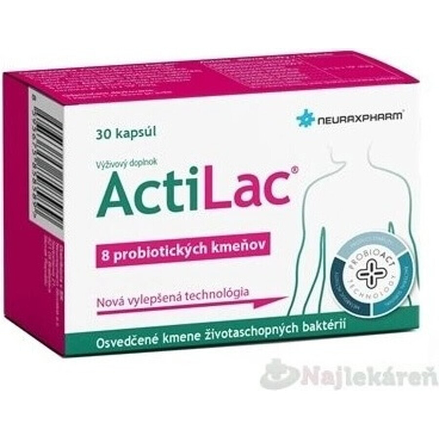 NEURAX ACTILAC 1×30 cps, probiotico