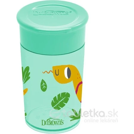 Biberon Dr. BROWN'S OPTIONS+ 150 ml 1×1 pc, avec col large, 0M+, anti-colique, verre, blanc